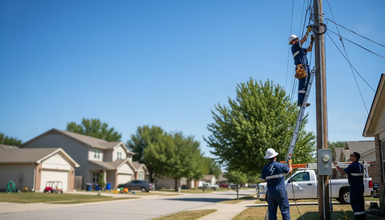 Residential electrician providing installation services in Wapakoneta, OH